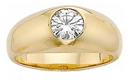 Gypsy Diamond Gold Engagement Ring