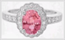 Padparadscha Pinkish Sapphire Ring