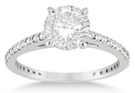 Pave Set Engagement Ring