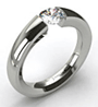 Tension White Gold Engagement Ring